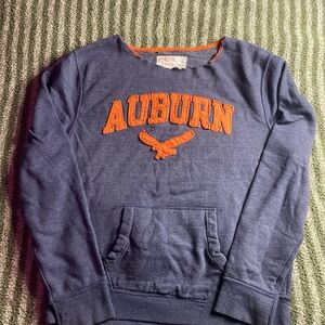 Press box stitched logo Auburn Blue and Orange Sweatshirt woman’s size XL